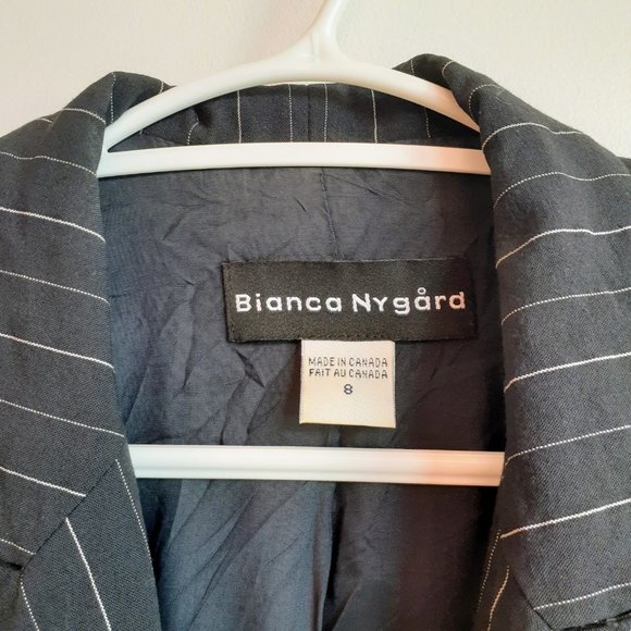 Navy blazer with white stripes - Picture 3 of 6